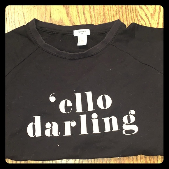 Forever 21 Tops - long tee crop tee